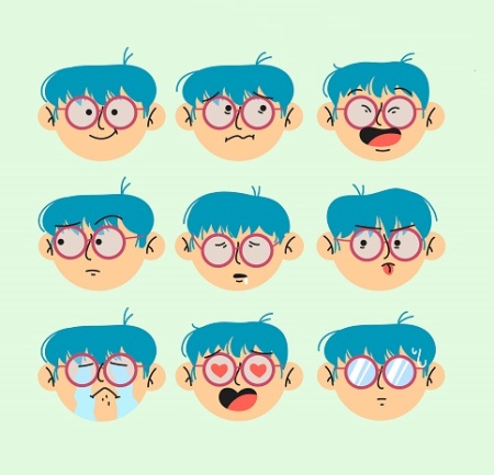 دانلود وکتور شکلک کاراکتری کارتونی