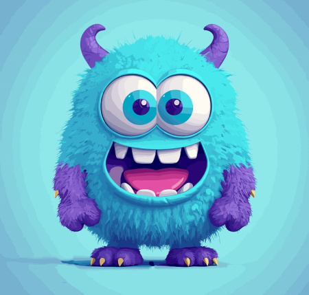 دانلود وکتور هیولای کارتونی