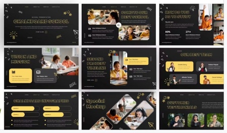 تم پاورپوینت تخته سیاه