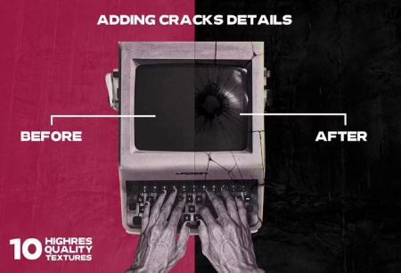 دانلود تکسچر ترک Crack Texture