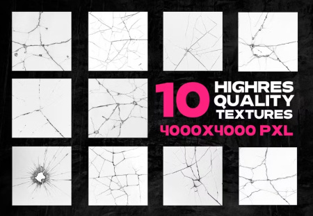 دانلود 10 تکسچر ترک Crack Texture