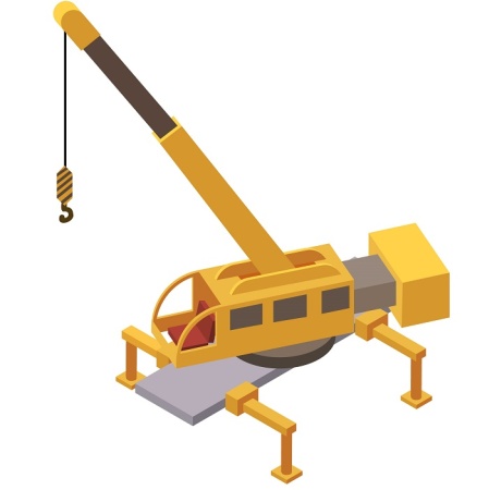 وکتور جرثقیل ساخت و ساز