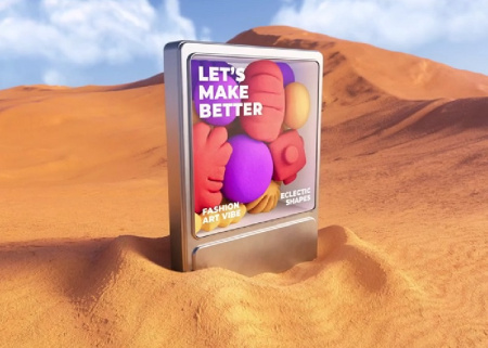 پروژه پریمیر عناوین بیلبورد در بیابان Desert Billboards Titles