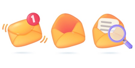 دانلود آیکون ایمیل سه بعدی