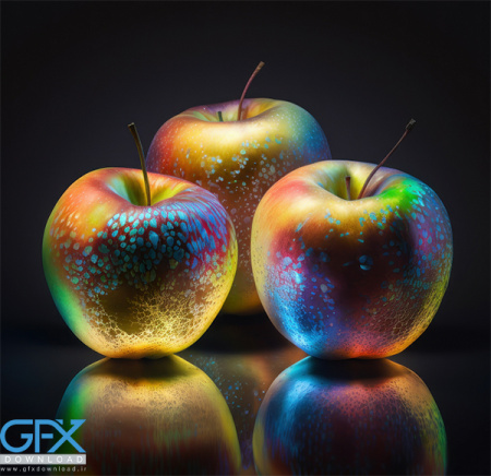 دانلود وکتور سیب فانتزی