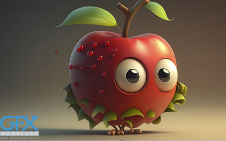 وکتور سیب گرافیکی