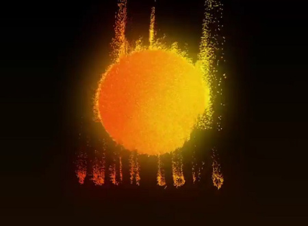 پروژه افتر افکت نمایش لوگو با ذرات درخشان Glow Particles