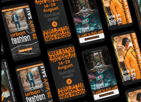 پروژه افتر افکت ریل اینستاگرام تبلیغات پوشاک Season Wears