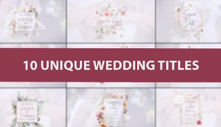 پروژه افتر افکت تایتل مخصوص عروسی Wedding titles