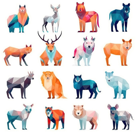 وکتور حیوانات اهلی و وحشی