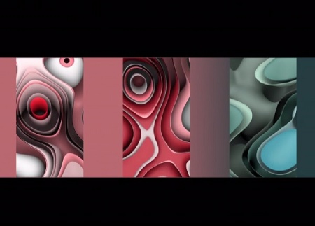 دانلود فوتیج بک گراند عمودی طرح هندسی انتزاعی