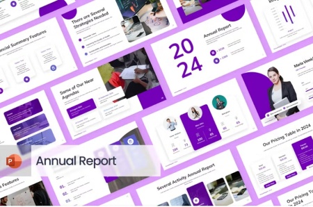 قالب آماده پاورپوینت گزارش عملکرد اداری