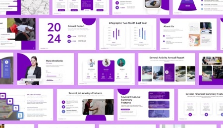 قالب پاورپوینت گزارش عملکرد اداری