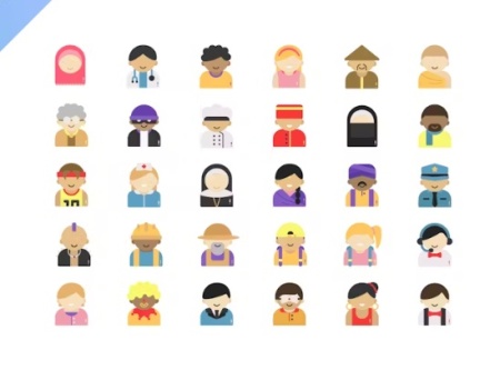 دانلود آیکون آواتار کاراکترهای کاربر Avatar Icon Pack