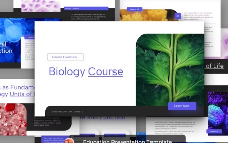 قالب پاورپوینت پایان نامه زیست شناسی