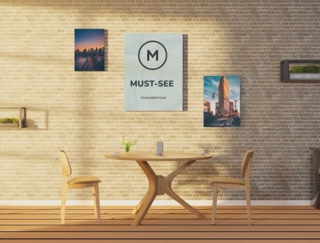 پروژه افتر افکت موکاپ پوستر لوگو کافه Cafe Logo Poster Mockup