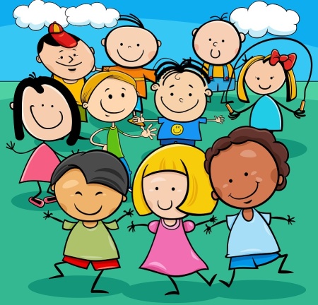 وکتور کودکانه شاد کارتونی