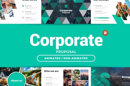 قالب پاورپوینت گزارش عملکرد شرکتی