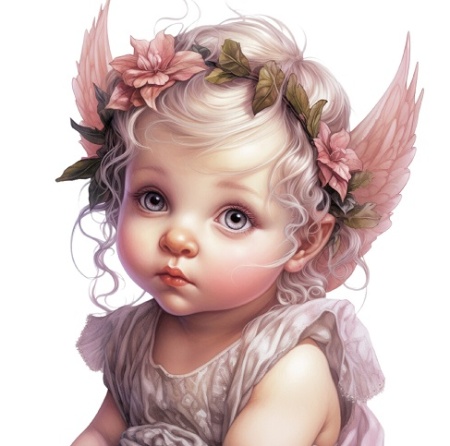 وکتور لایه باز دختر بچه فانتزی