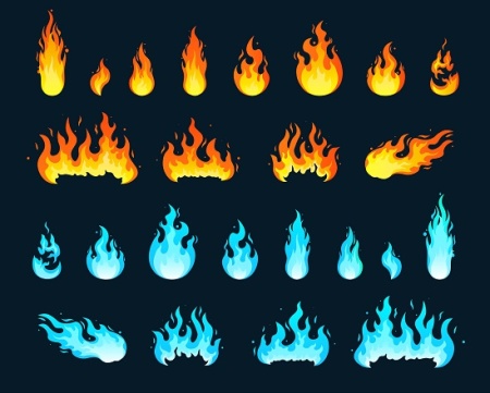 دانلود وکتور آتش