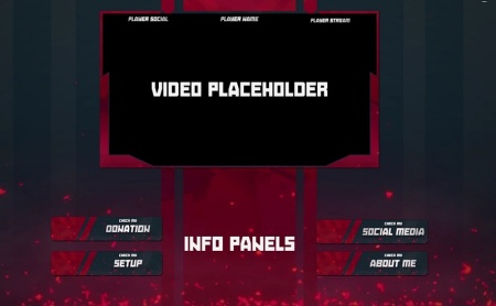 پروژه پریمیر المان های استریم گیم Gaming Stream Package