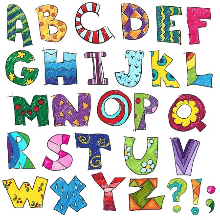 حروف الفبا انگلیسی لایه باز