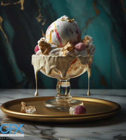 دانلود عکس بستنی لاکچری