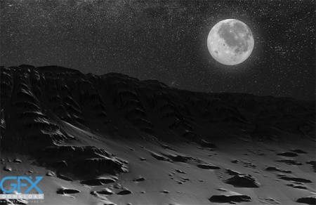 دانلود والپیپر ماه مشکی