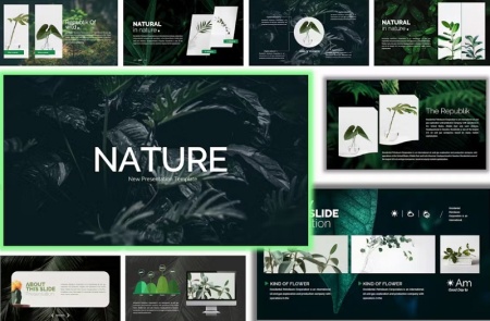 قالب پاورپوینت برای طبیعت