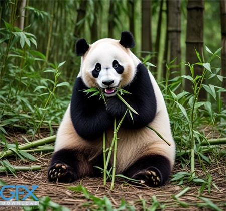 عکس پاندا در جنگل