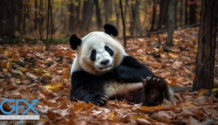 عکس پاندا در طبیعت