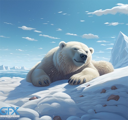 عکس خرس قطبی کارتونی