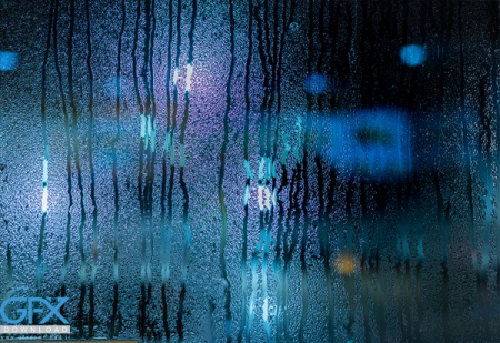عکس باران پشت شیشه