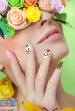 عکس ژلیش ناخن دخترانه