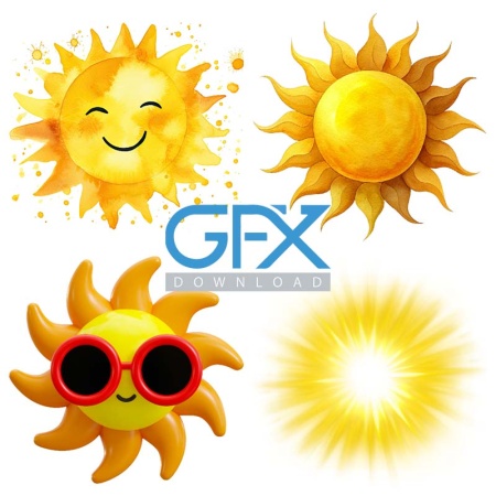 دانلود رایگان png خورشید