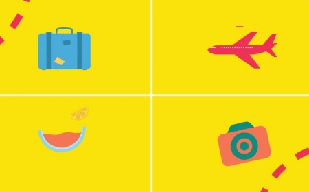 دانلود فوتیج موشن گرافیک آیکون های مسافرتی Morphing Travel Icons