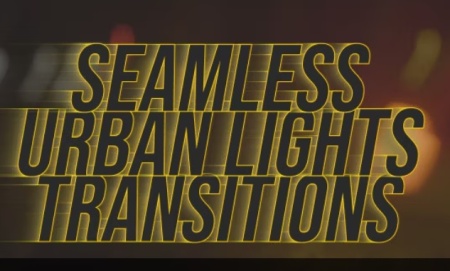 ترانزیشن پریمیر نوری با تم چراغ‌های شهری Seamless Urban Lights