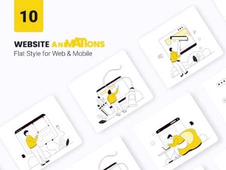 پروژه افتر افکت موشن گرافیک طراحی سایت Building Website