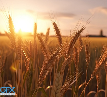 عکس توی گندم زار