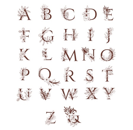 حروف الفبای انگلیسی زیبا