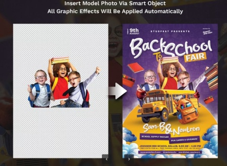 دانلود فایل لایه باز پوستر بازگشایی مدارس