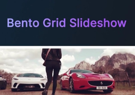 پروژه پریمیر اسلایدشو شبکه ای Bento Grid Slideshow