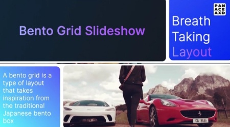 پروژه اسلایدشو پریمیر شبکه ای Bento Grid Slideshow