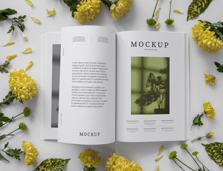 موکاپ صفحات داخلی کتاب