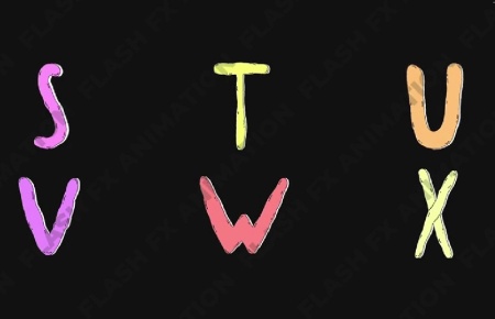 پروژه افتر افکت حروف الفبا متحرکCartoon Animated Alphabet