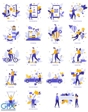 دانلود مجموعه کاراکترهای وکتور