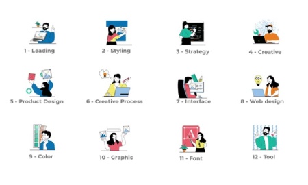 پروژه افتر افکت موشن گرافیک آژانس طراحیDesigner Agency