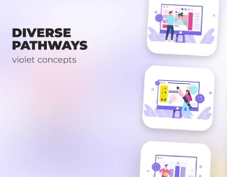پروژه آماده افتر افکت موشن گرافیک Diverse Pathways