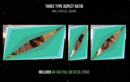 دانلود ترانزیشن پریمیر شکل های رنگارنگ Colorful Flip