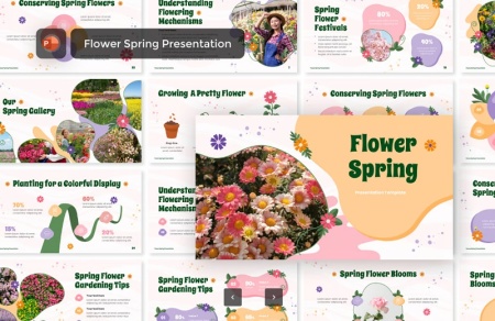 قالب پاورپوینت گل گلی